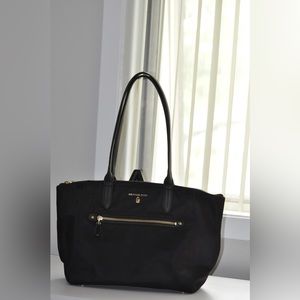 Michael Kors Black Nylon Leather Totes